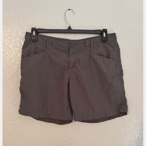 The North Face Hiking Shorts Brown Gray Nylon Size 12